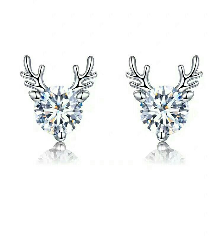 偶然|小鹿纯银耳钉