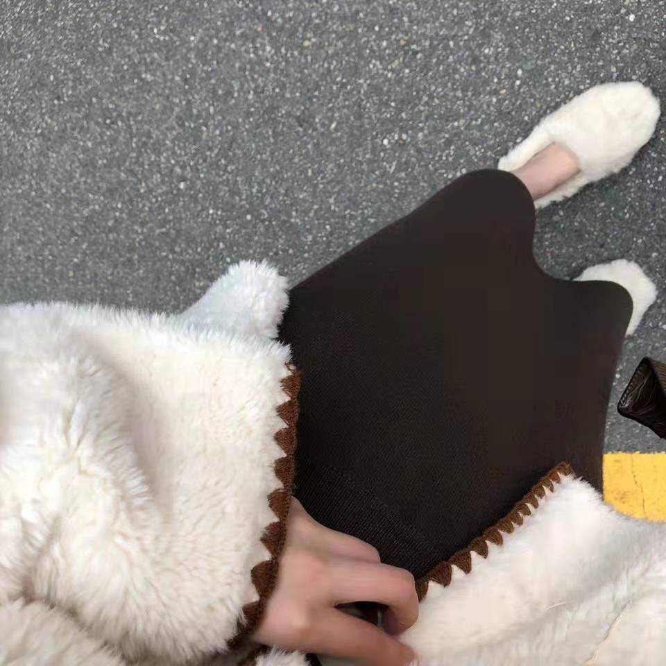 中长款针织毛线半身裙2019秋冬新款