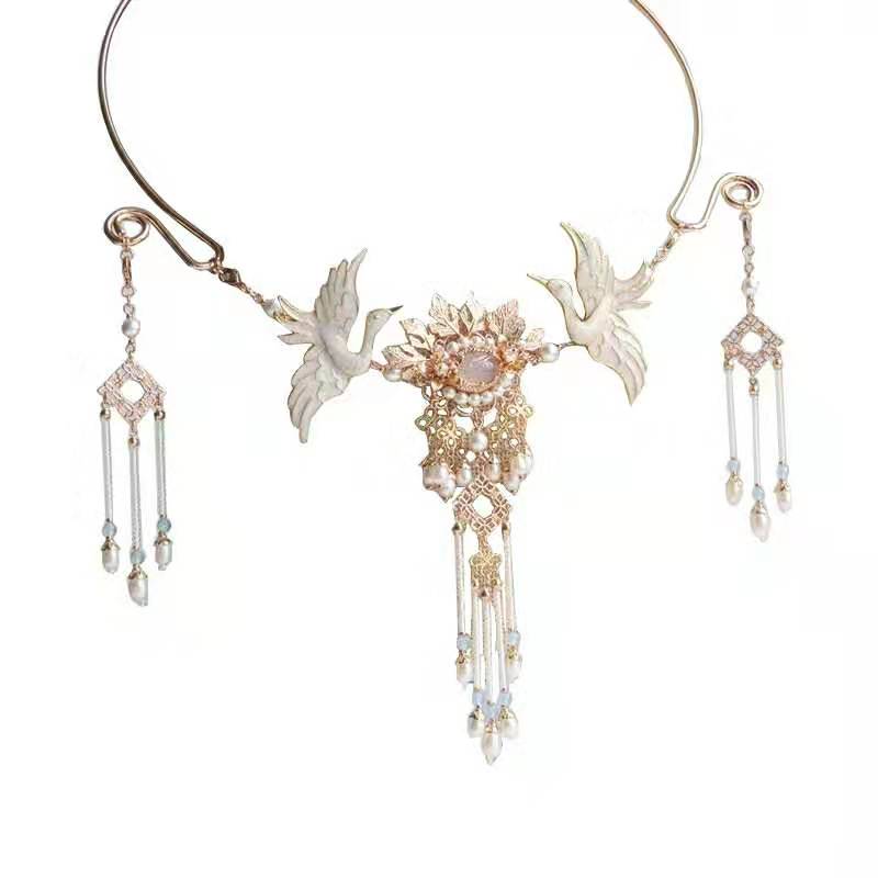 鹤翱九天 璎珞项圈