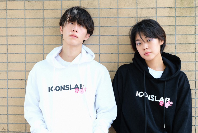 潮牌SSUR联名ICONSLAB秋冬富士山樱花连帽卫衣男情侣帽衫