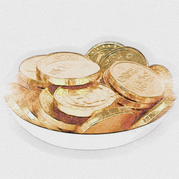 徐福记巧克力奇欧比散装金币巧克力糖果