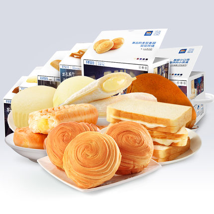 土拨鼠-网红零食手撕早餐营面包点心整箱